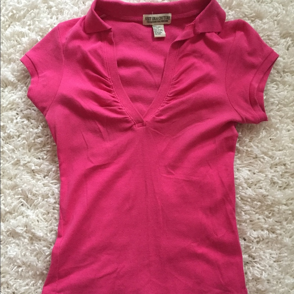 Bright Pink Polo Shirt